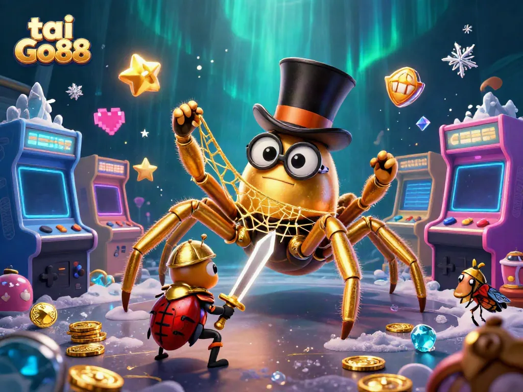 Engage with tai Go88's thrilling world through this vibrant 3D casino scene.