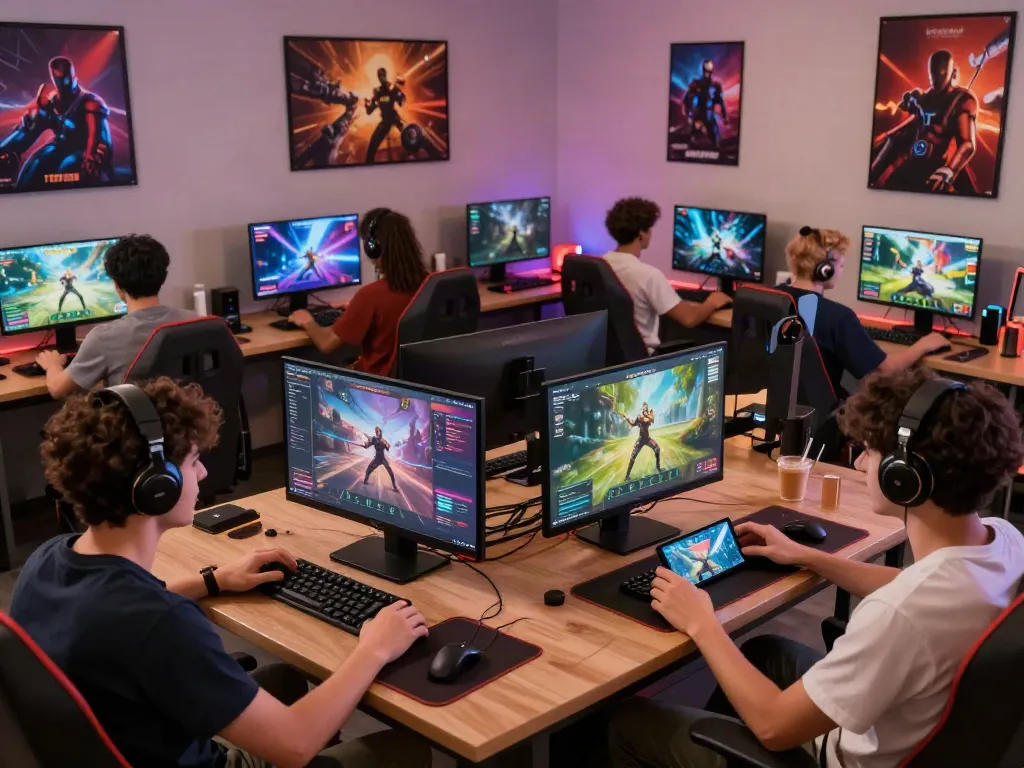 Excited players enjoying their time on batman138login in a lively gaming environment.
