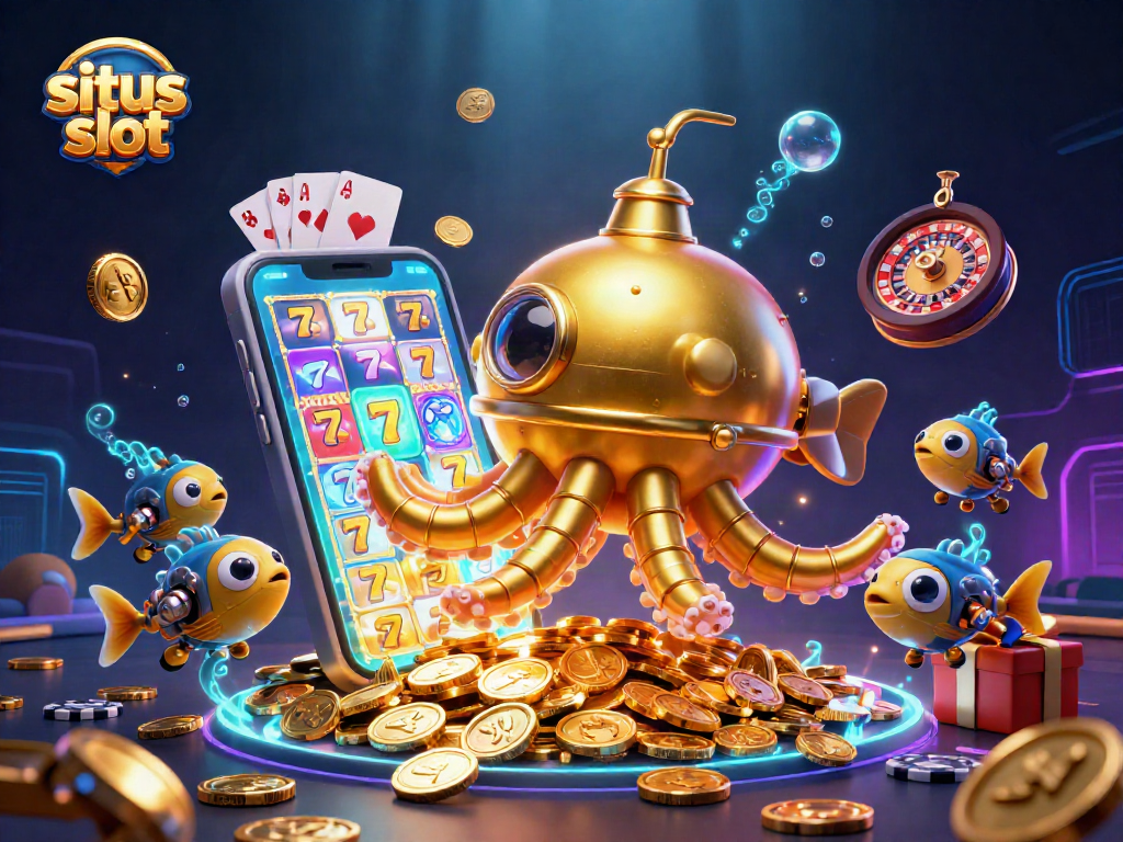 Play with situs slot and experience golden winnings in a vibrant underwater casino adventure.