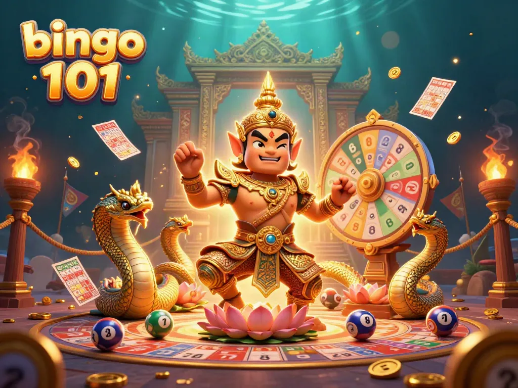 Menghadirkan Bingo 101, permainan bingo seru dengan suasana menghibur dan pemandangan megah.