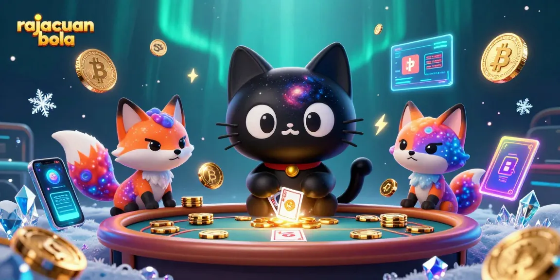 Engage in thrilling gameplay at rajacuan bola with vivid cosmic characters and glowing cryptocurrencies.