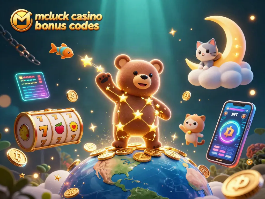 Win big with mcluck casino bonus codes in this vibrant 3D gaming scene full of action.