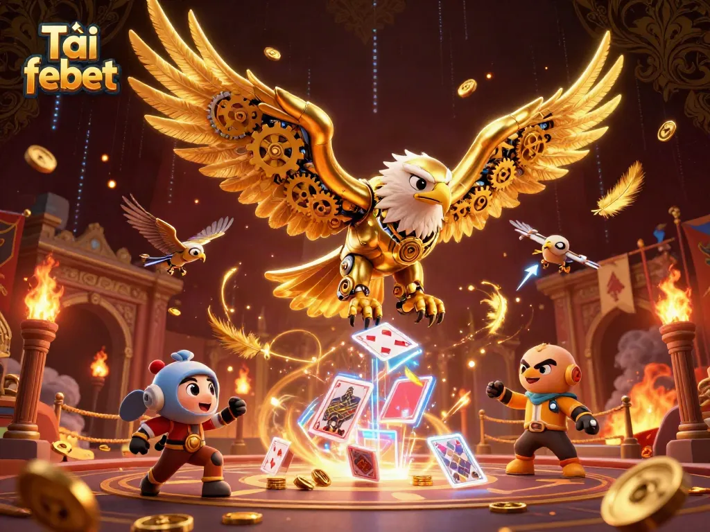 Experience a vibrant casino world with Tải febet, featuring dynamic characters and engaging gaming elements.