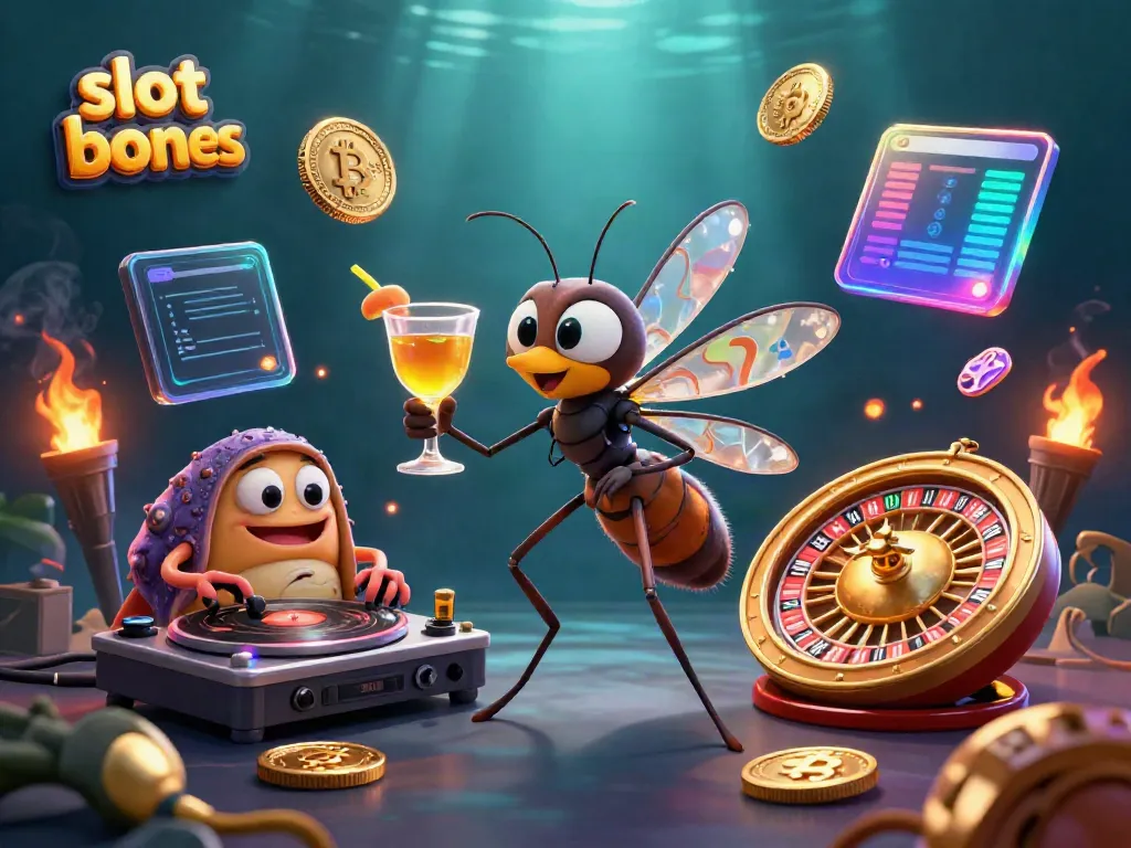 Experience exciting slot bonus opportunities with our vibrant casino characters and crypto elements.
