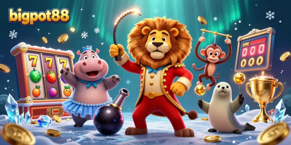 Menangkan jackpot di bigpot88 dengan gulungan slot yang bersinar dan karakter lucu.