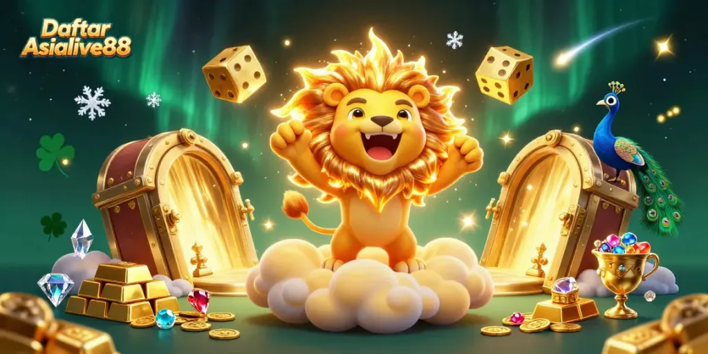 Engage with the thrilling world of Daftar Asialive88, showcased in a vibrant 3D illustration.