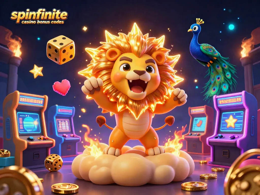 Unlock winning strategies with spinfinite casino bonus codes in a dynamic 3D casino scene.
