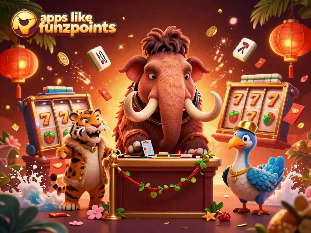 Play thrilling slots and win rewards at apps like Funzpoints in this vibrant casino scene.