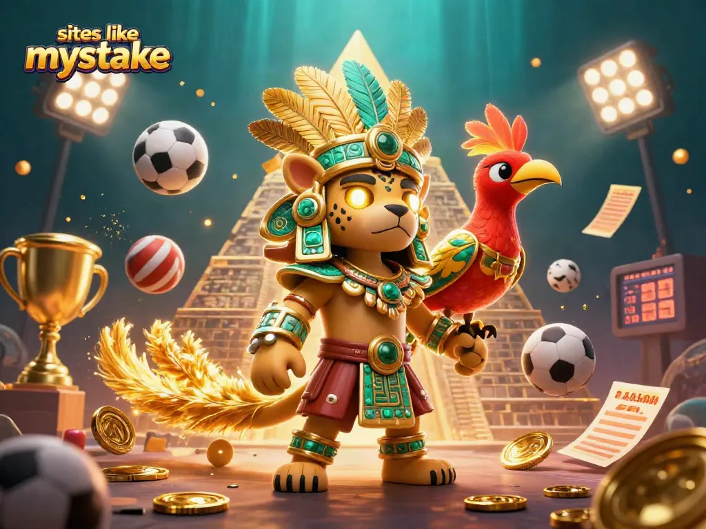Experience exciting gameplay at sites like mystake, featuring a vibrant scene of dynamic sports betting.