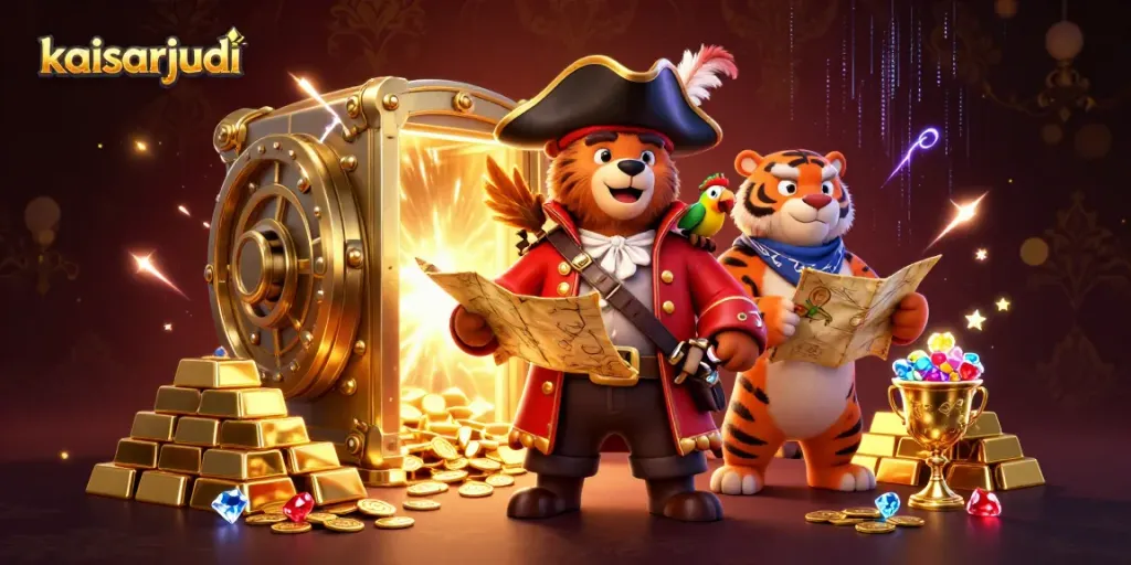 Experience the thrill of kaisarjudi with a pirate captain bear; a treasure-filled casino adventure.