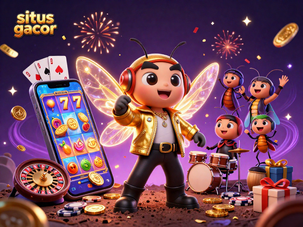 Kemenangan besar dan keseruan di situs gacor dengan cicada rock star dan elemen kasino yang menarik