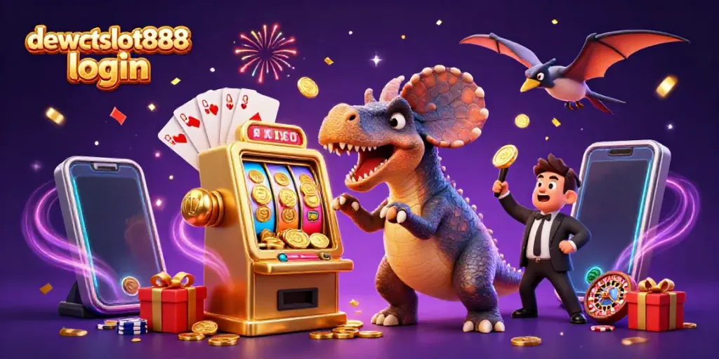 Slot jackpot yang menarik dengan dewataslot888 login, dalam suasana pesta koin emas yang berterbangan.